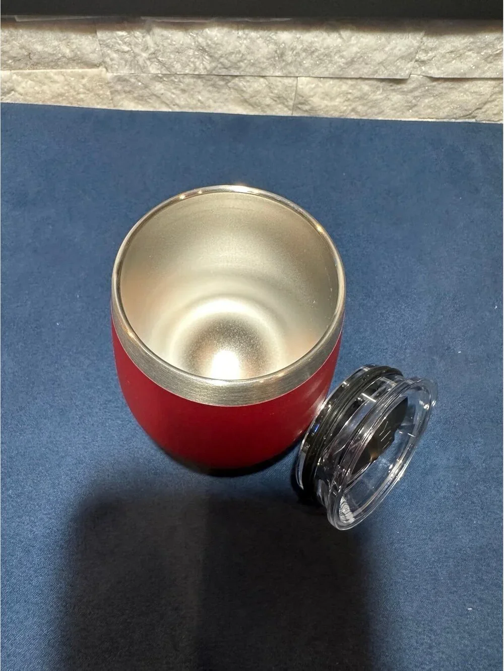 YETI Rambler 10 oz Wine Tumbler Brick Red Retired Color MagSlider Lid